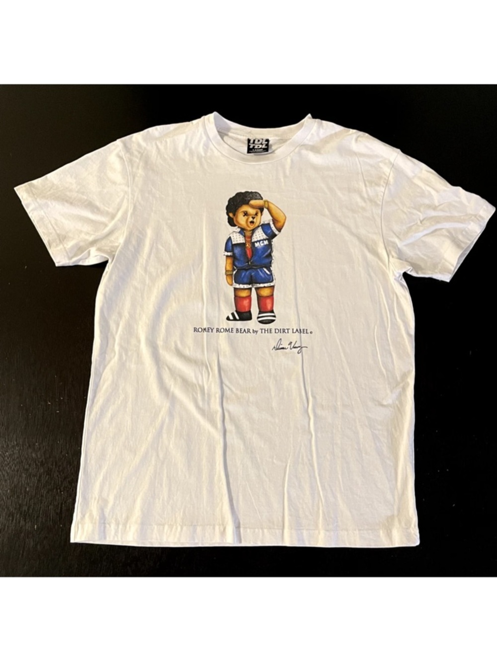 The Dirt Label Romey Rome Bear Graphic Tee - Large